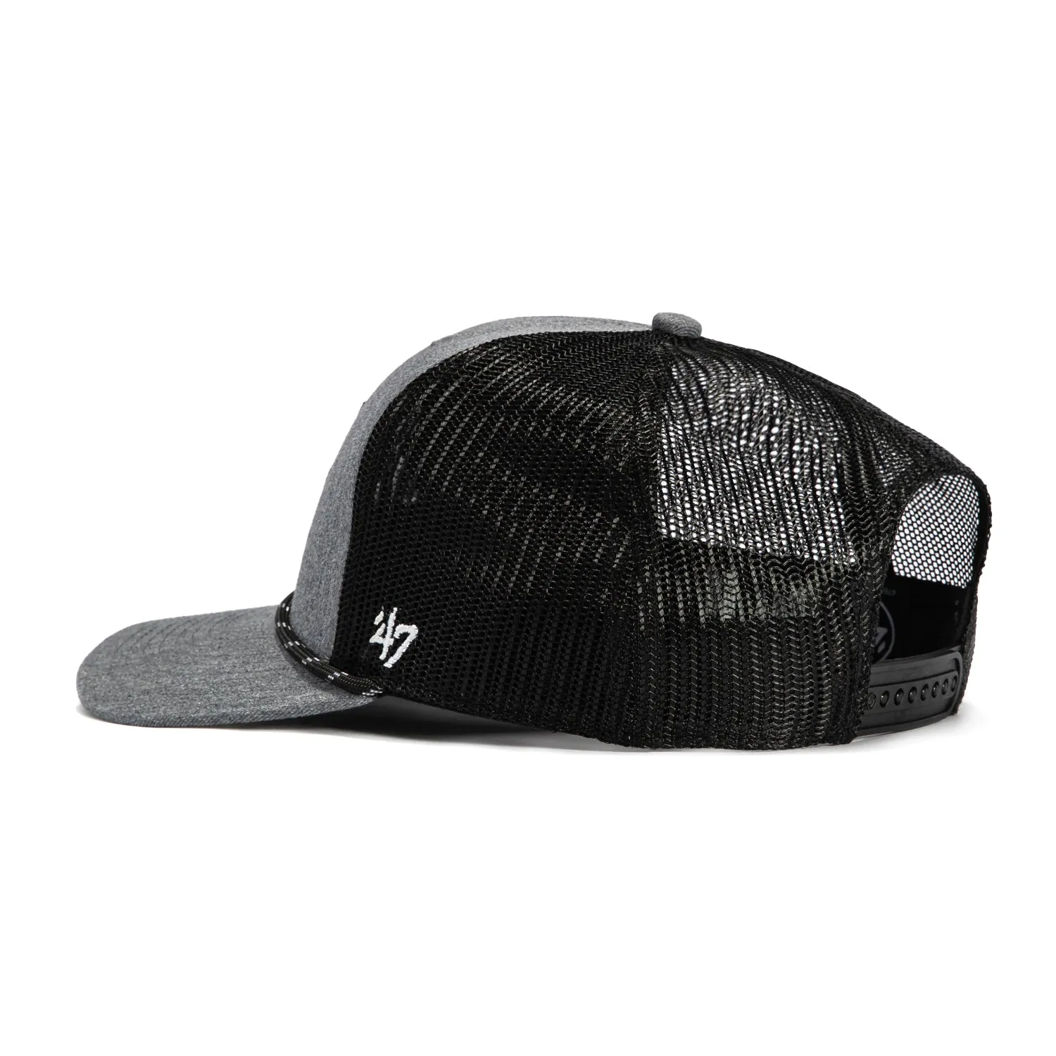 47 Brand Carbon Rope Arizona State Sun Devils Trucker Snapback ASU Hat - Charcoal. Black