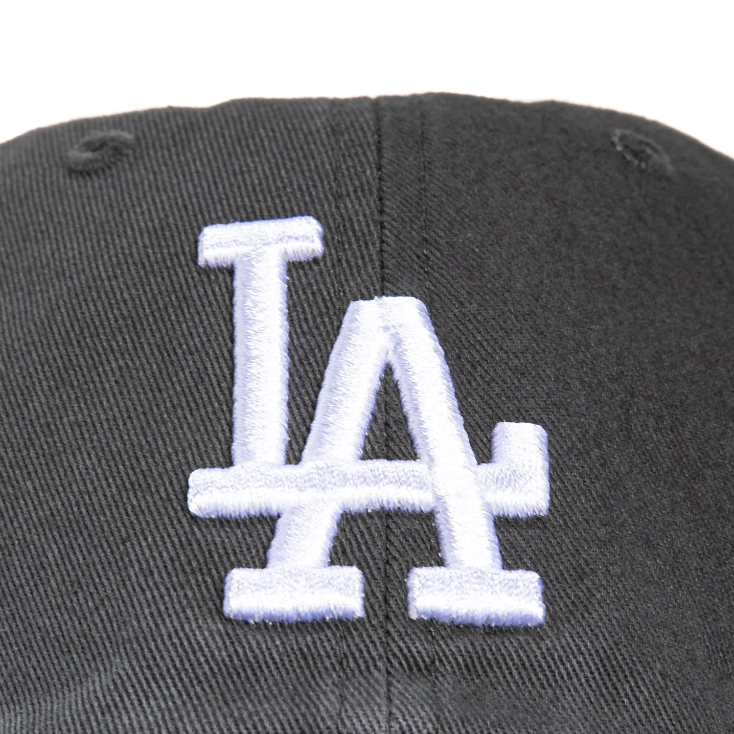 47 Brand Los Angeles Dodgers Cleanup Adjustable Hat - Charcoal. White