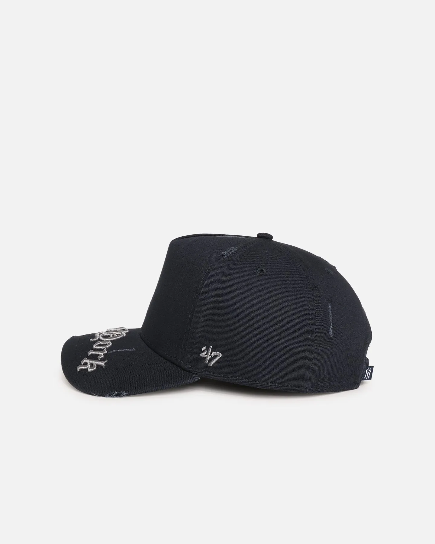 47 Brand New York Yankees 'Destruct Gothic Visor' 47 Offside Strapback Navy/Navy