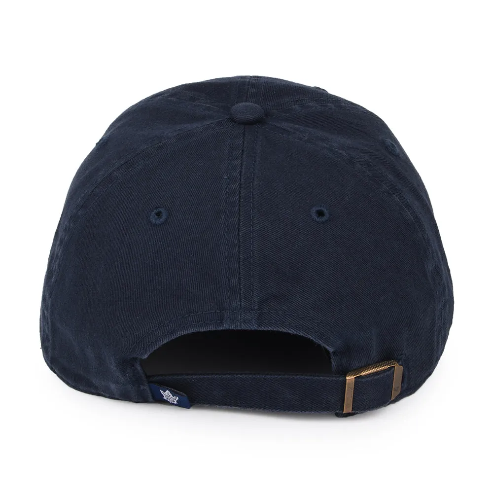 47 Brand Toronto Maple Leafs Baseball Cap - NHL Clean Up - Navy Blue