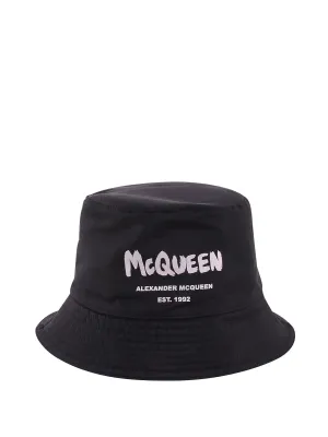 Alexander McQueen Logo Printed Bucket Hat