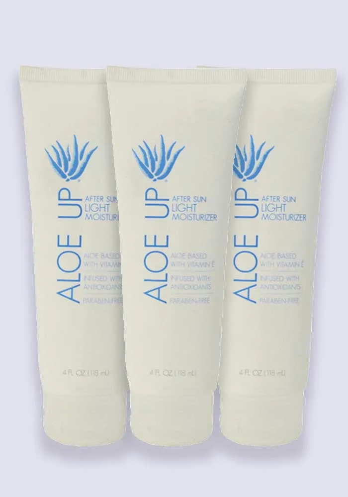 Aloe Up After Sun Lotion Light Moisturiser 120ml - 3 Pack Saver