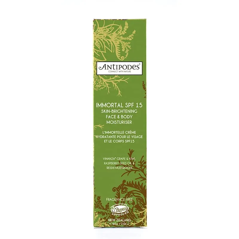 Antipodes Immortal SPF 15 Skin Brightening Face and Body Moisturiser