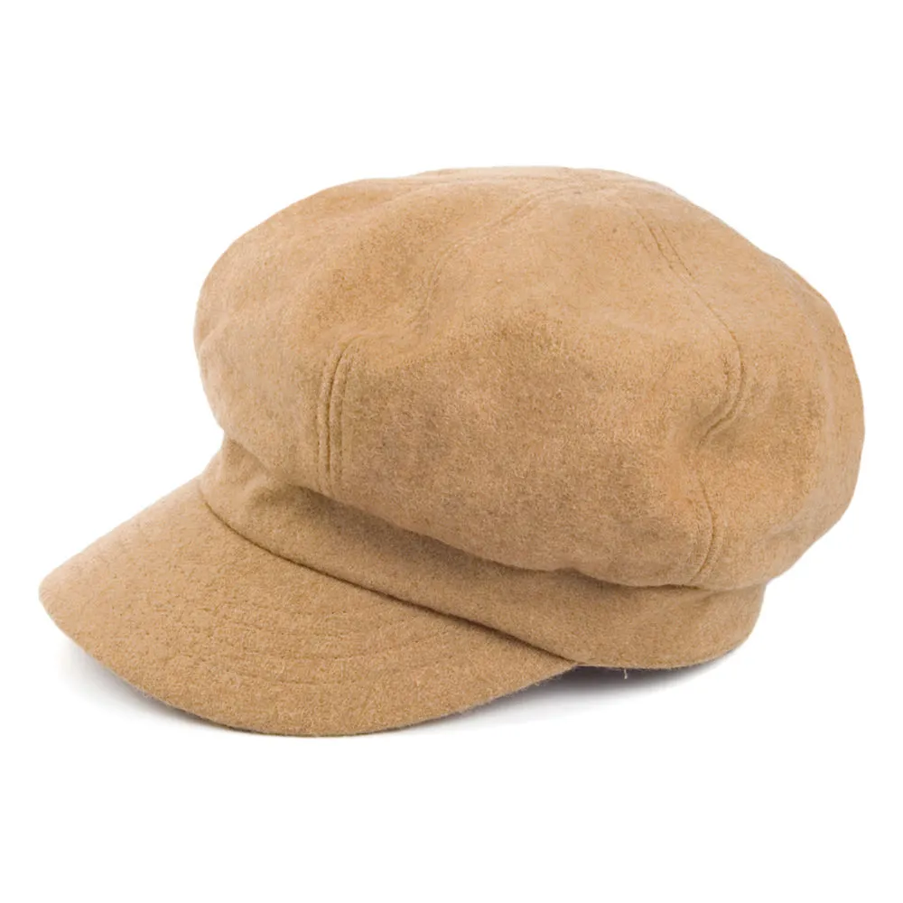 Betmar Hats Boy Meets Girl Newsboy Cap - Camel