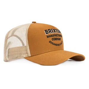 Brixton Redoubt Mesh Snapback Trucker Hat - Brown