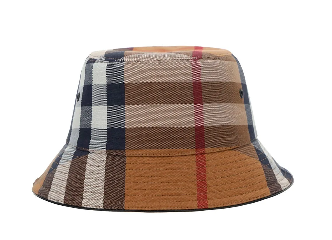 Burberry Check Pattern Bucket Hat