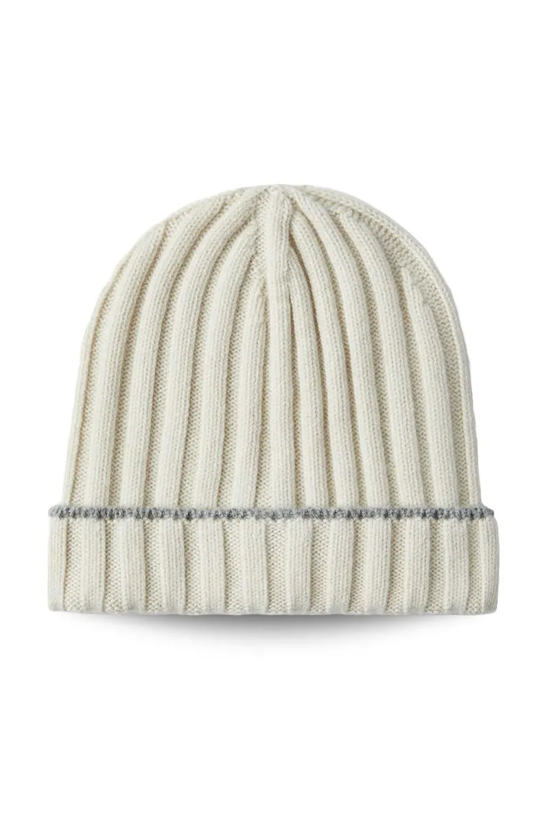 Cashmere Ribbed Beanie