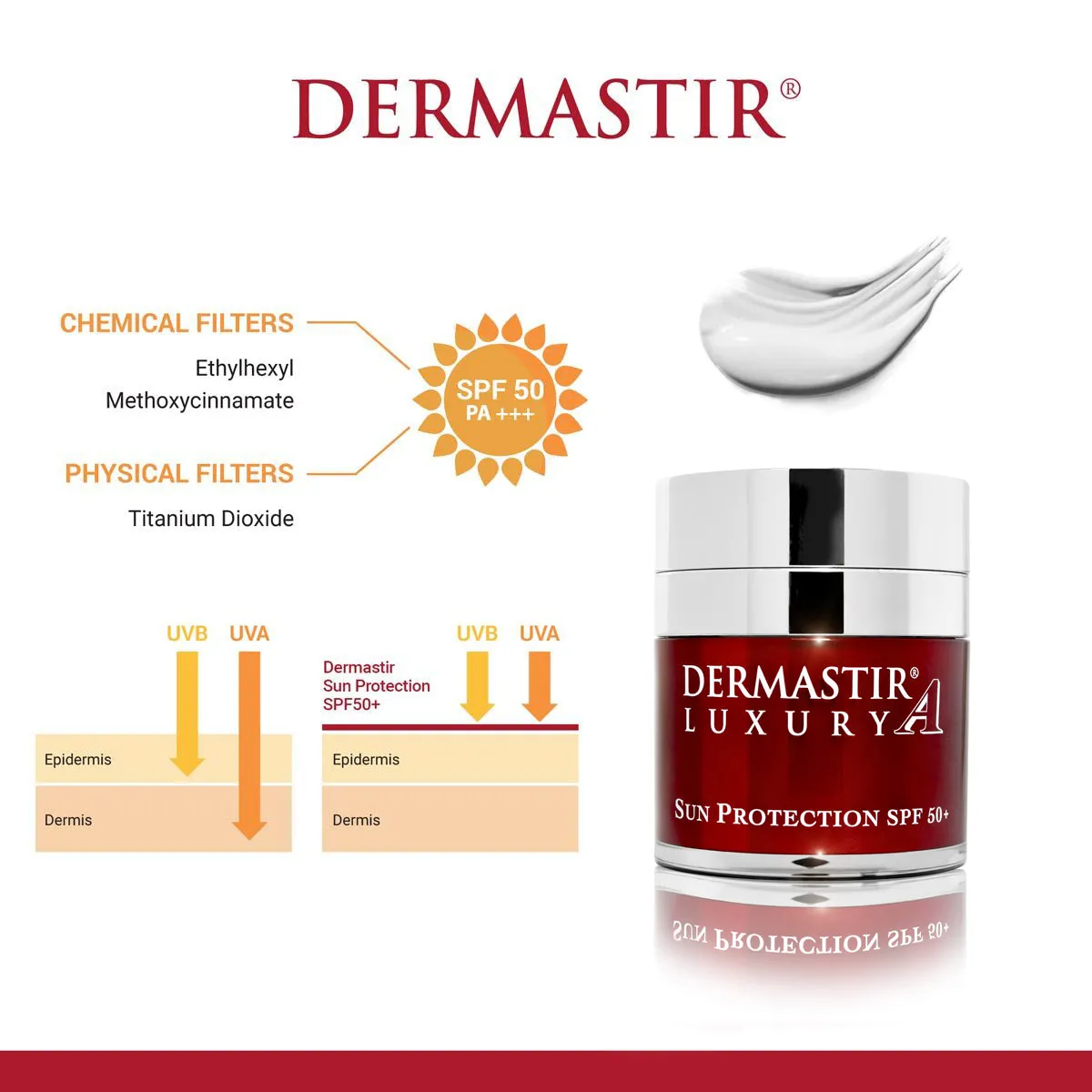 Dermastir Sun Protection SPF50  White