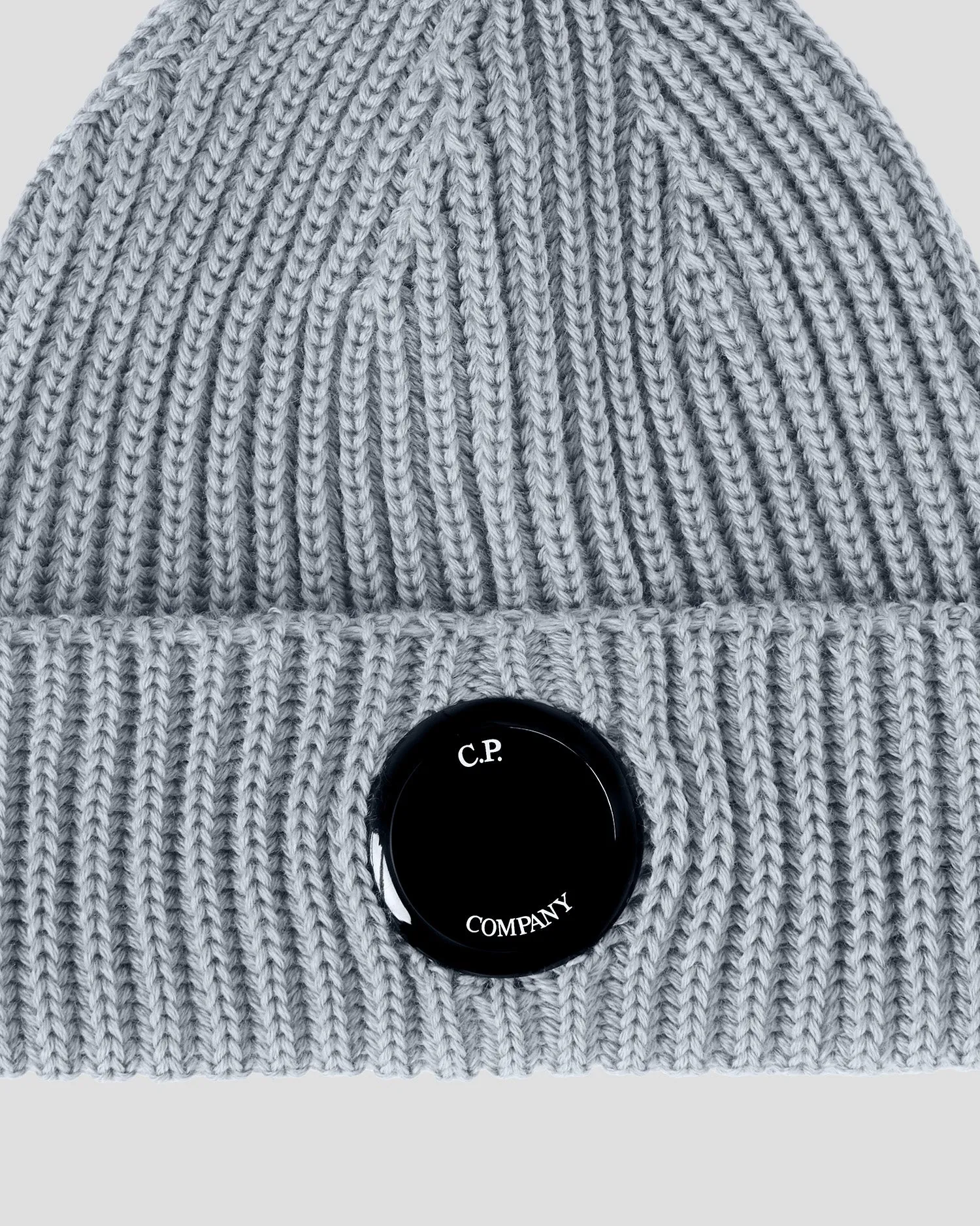 Extra Fine Merino Wool Lens Beanie Griffin Grey