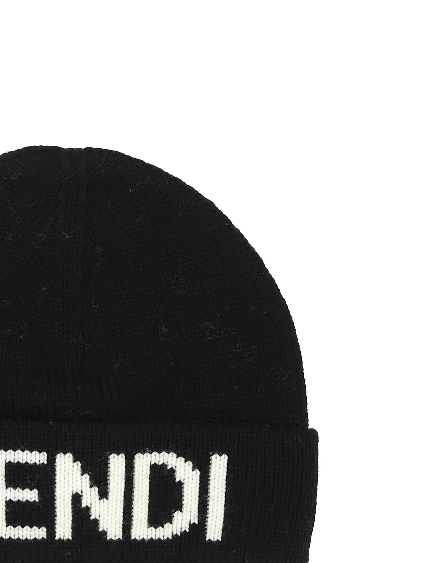 Fendi Logo Embroidered Beanie