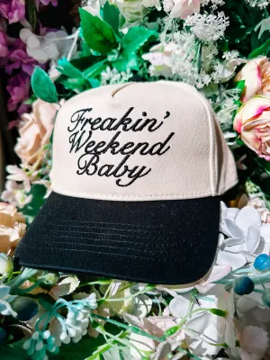 FREAKIN' WEEKEND TRUCKER HAT - BLACK