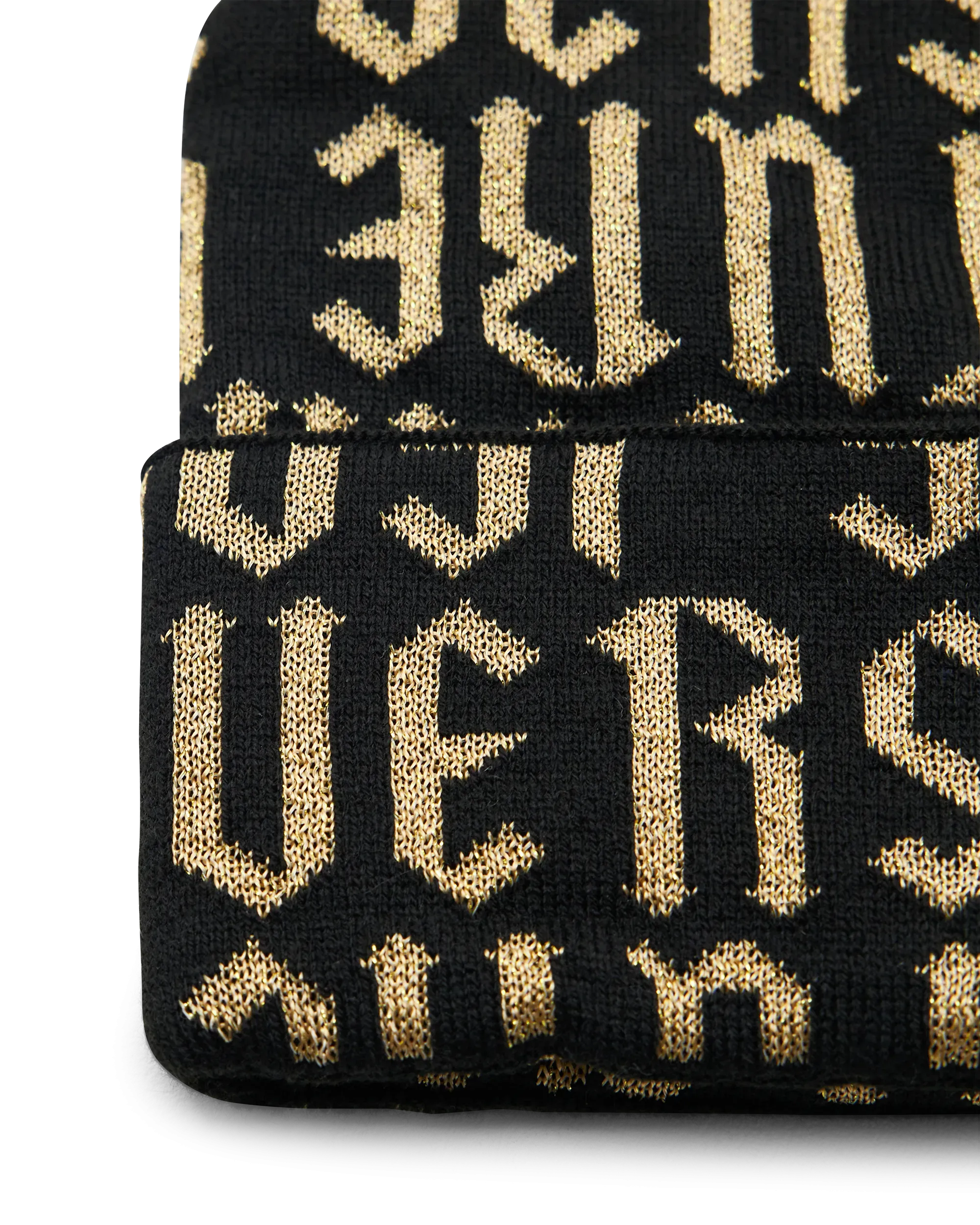 Intarsia Knit Logo Beanie