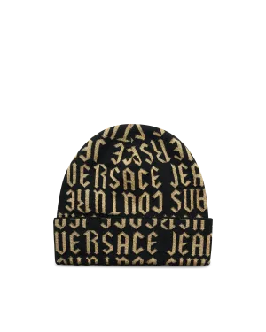 Intarsia Knit Logo Beanie