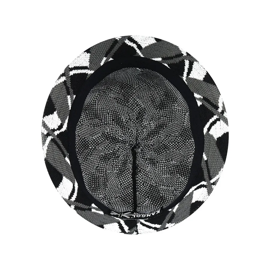 KANGOL WAVY PANE BIN_BLACK/WHITE_L