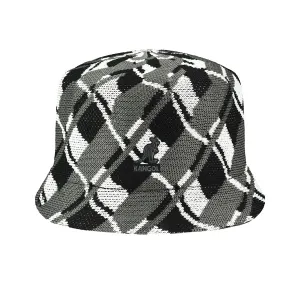 KANGOL WAVY PANE BIN_BLACK/WHITE_L