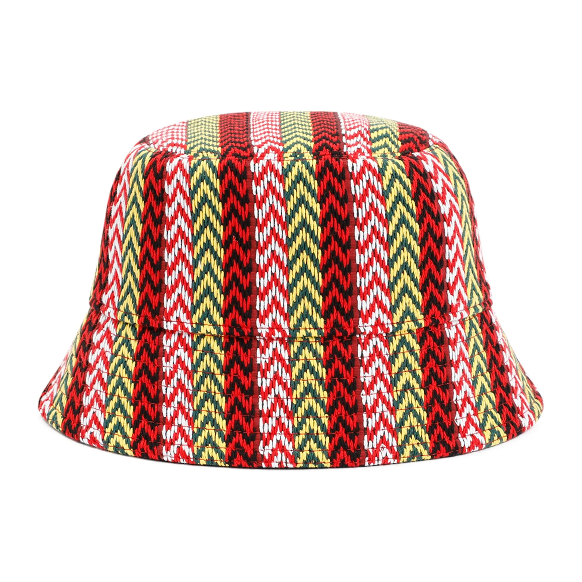 Lanvin Logo Patch Zig-Zag Bucket Hat