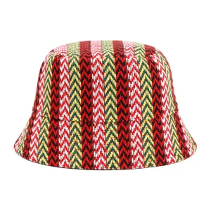 Lanvin Logo Patch Zig-Zag Bucket Hat