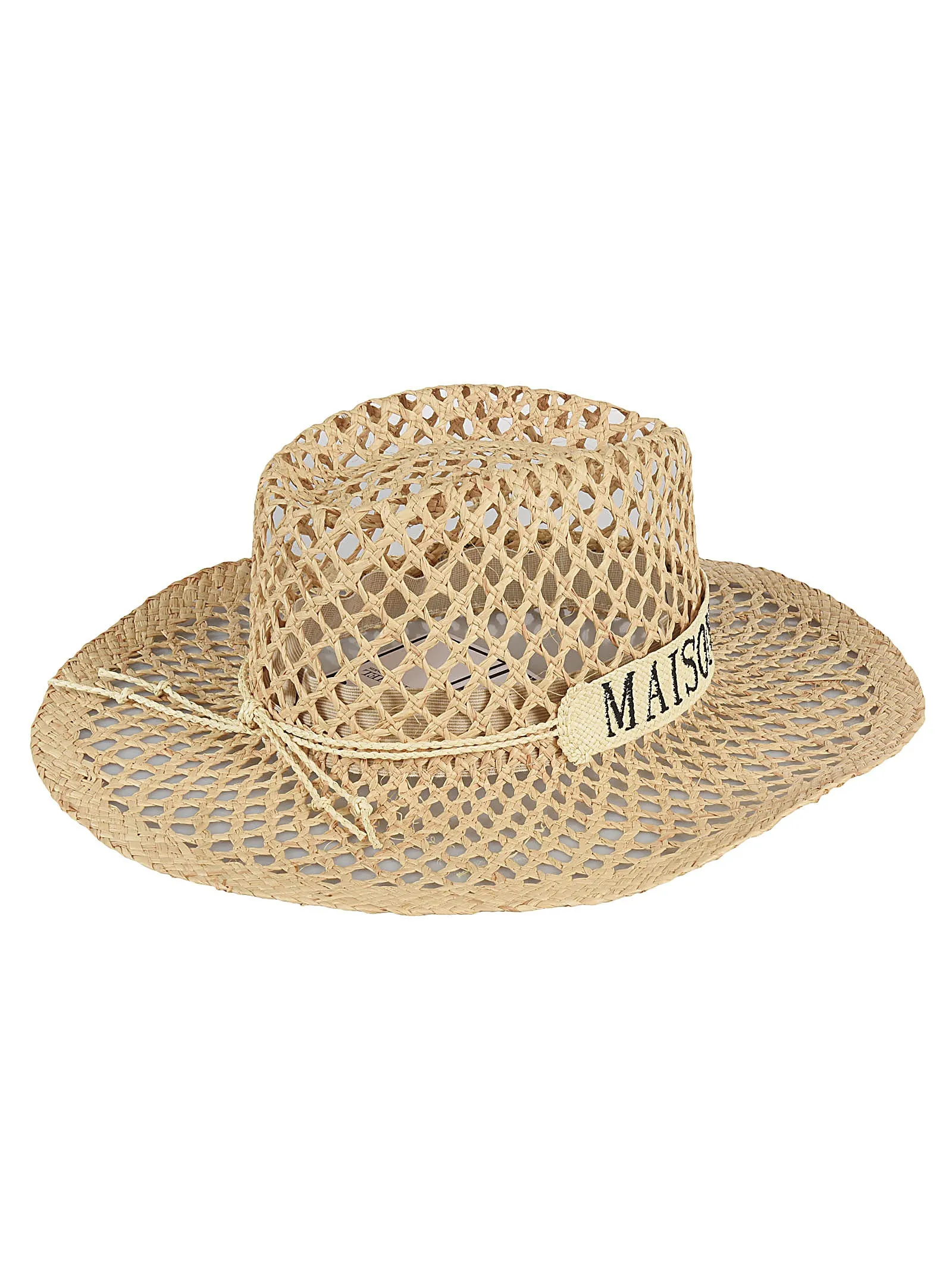 Maison Michel Charles Logo Embroidered Sun Hat