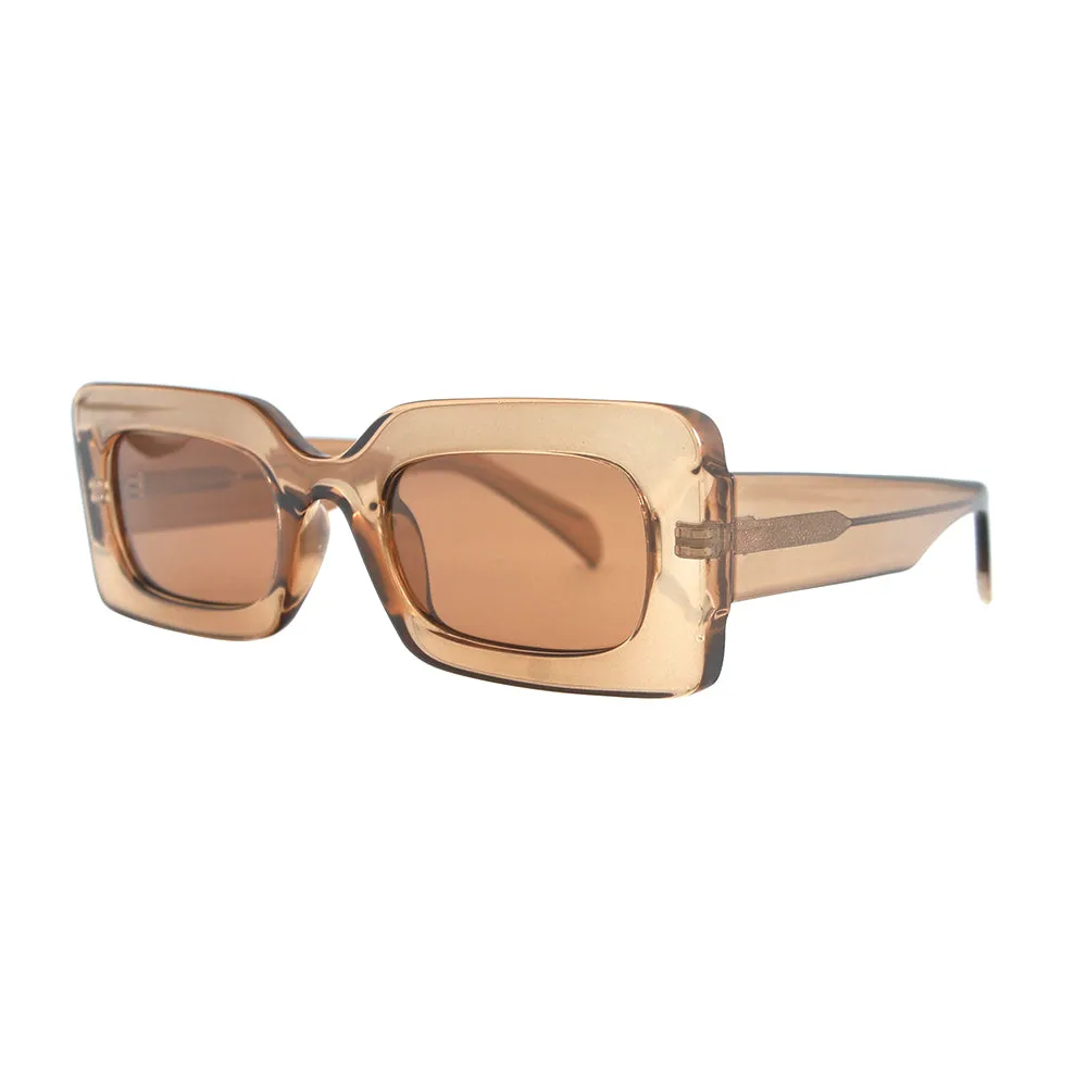 MARA  | Crystal Clear Light Brown | Brown Polarized Lens