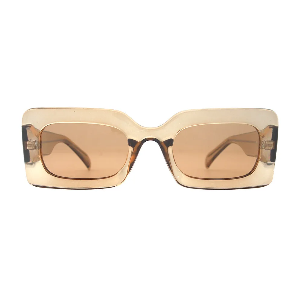 MARA  | Crystal Clear Light Brown | Brown Polarized Lens