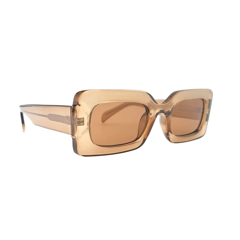 MARA  | Crystal Clear Light Brown | Brown Polarized Lens
