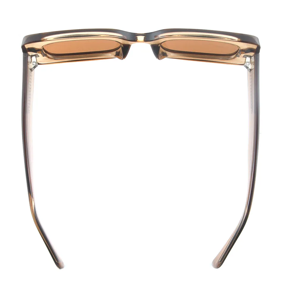 MARA  | Crystal Clear Light Brown | Brown Polarized Lens