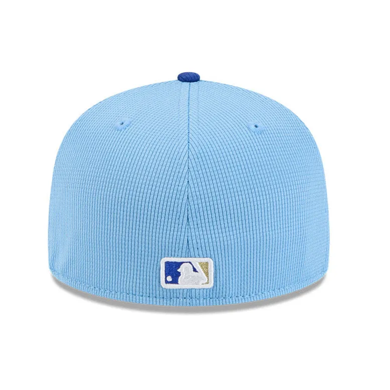 New Era 59Fifty Kansas City Royals 2025 Spring Training Patch Hat - Light Blue. Royal