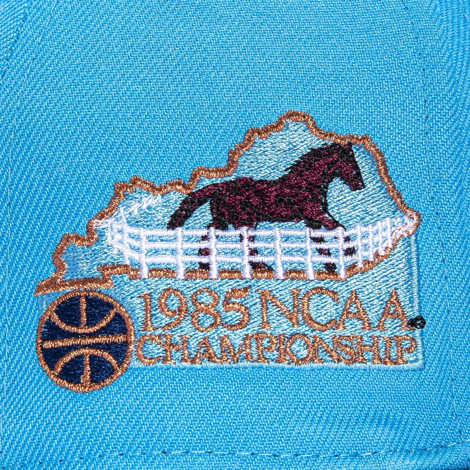 New Era 59Fifty Villanova Wildcats 1985 Final Four Patch Hat - Light Blue. Navy