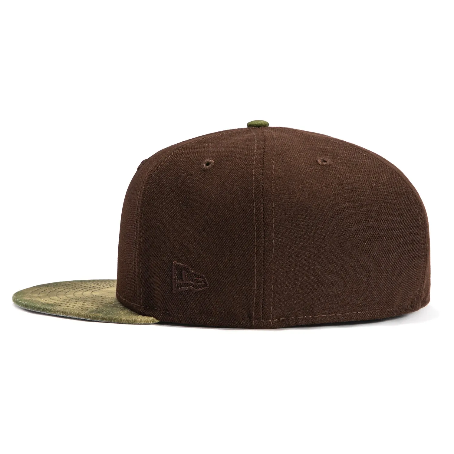 New Era 59Fifty Water Color Camo Mexico World Baseball Classic Mexico Flag Patch Hat - Brown. Camo