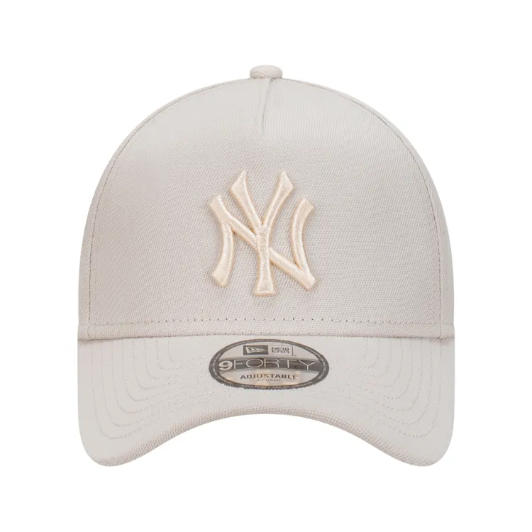 New Era New York Yankees 9FORTY A Frame - Stone/Ivory