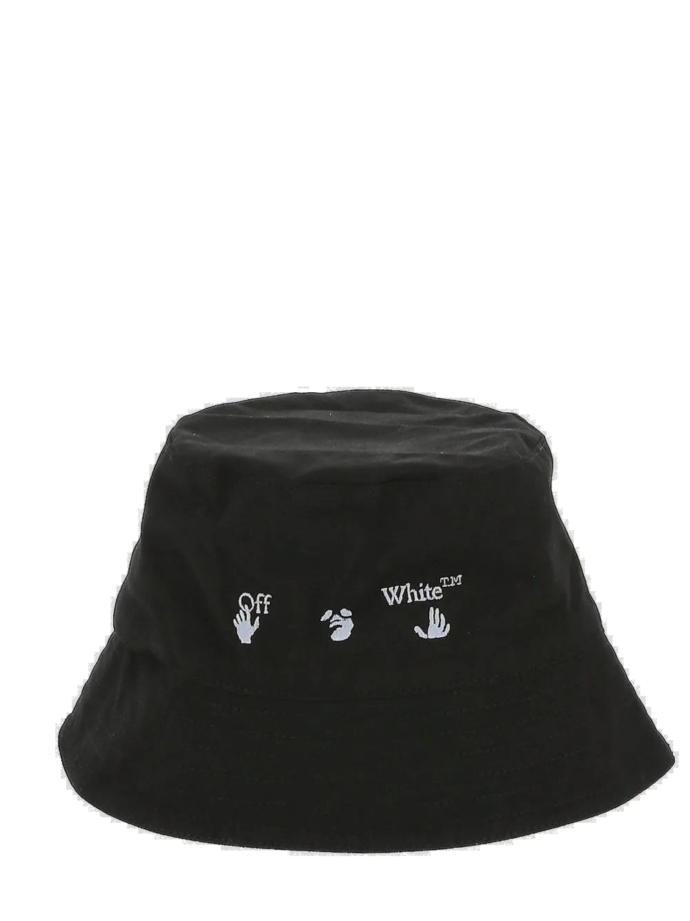 Off-White Logo Printed Wide Brim Bucket Hat