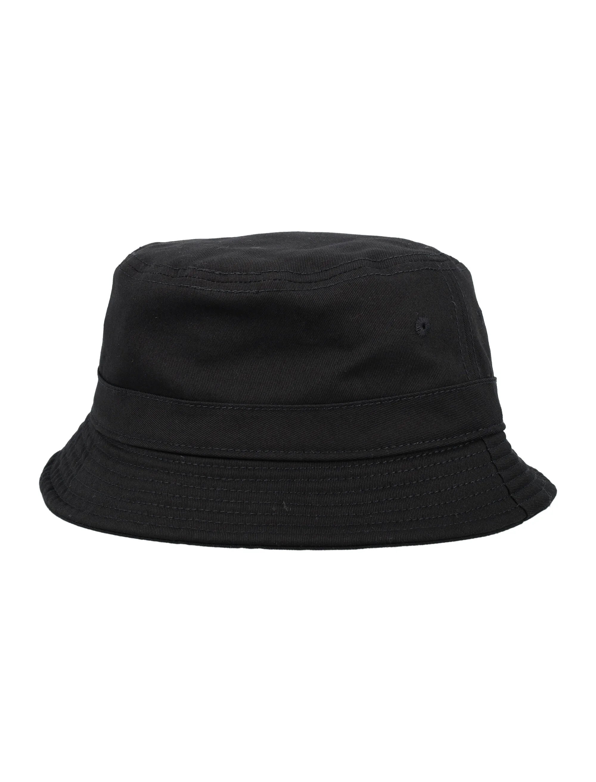 Palm Angels Logo Embroidered Flat Crown Bucket Hat