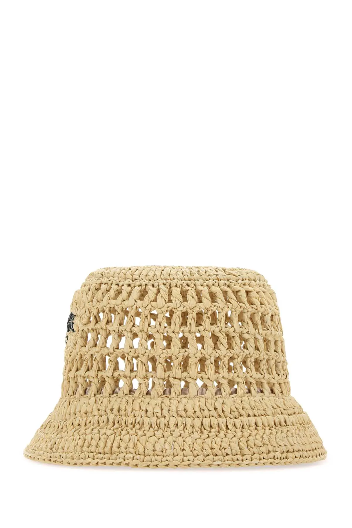 Prada Logo Embroidered Woven Bucket Hat
