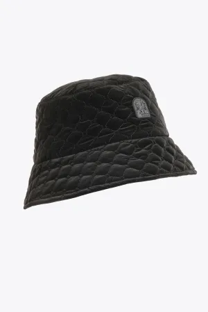 PUFFER - BUCKET QUILT HAT Black