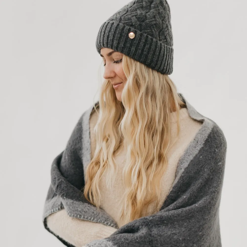 Satin Lined Cashmere Beanie