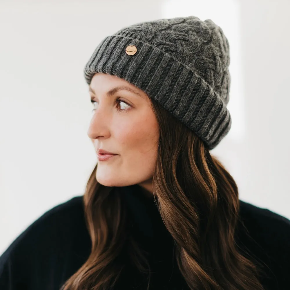 Satin Lined Cashmere Beanie
