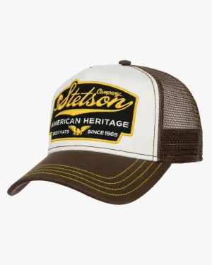 Stetson American Heritage Trucker Cap - Brown / White