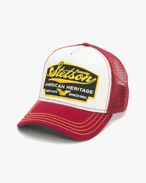 Stetson American Heritage Trucker Cap - Red / White