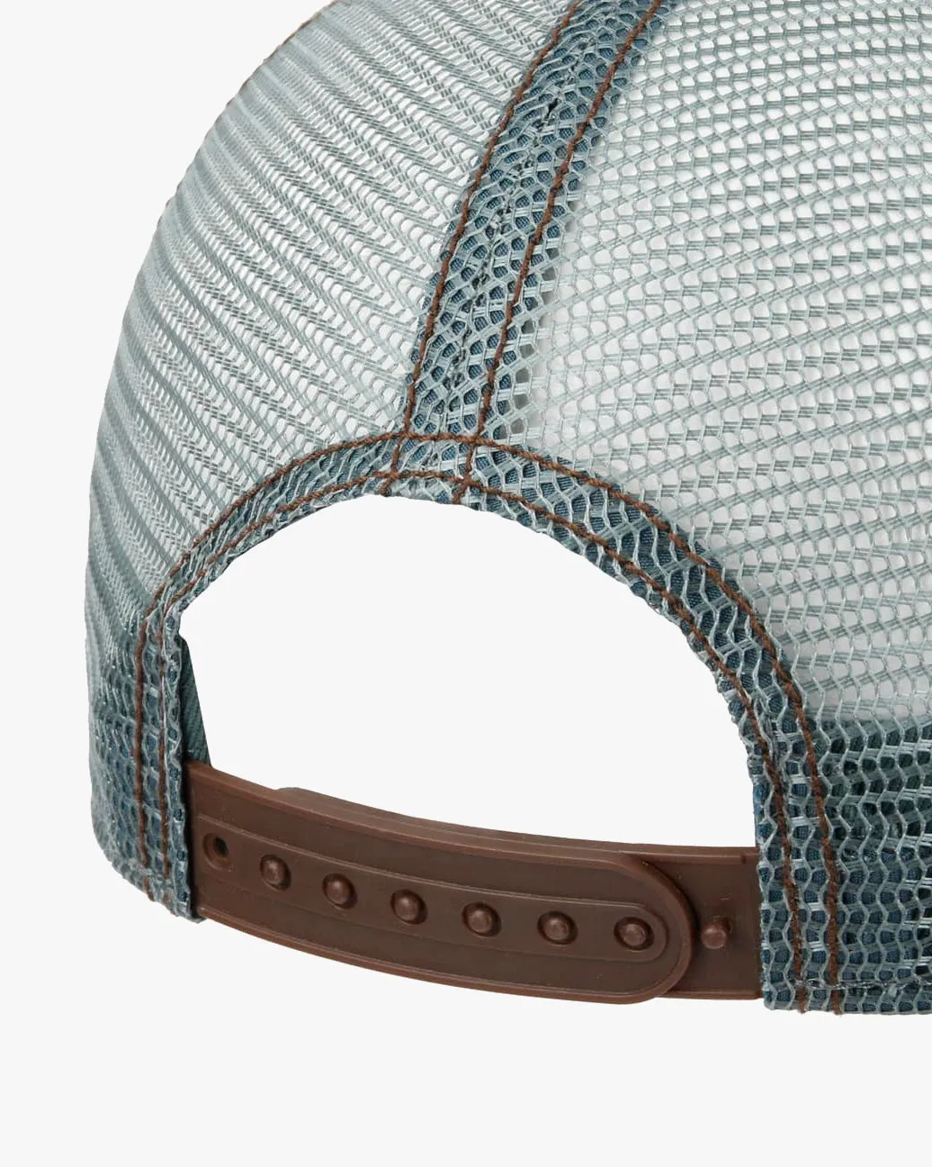 Stetson Chrome Trucker Cap - Brown / Turquoise